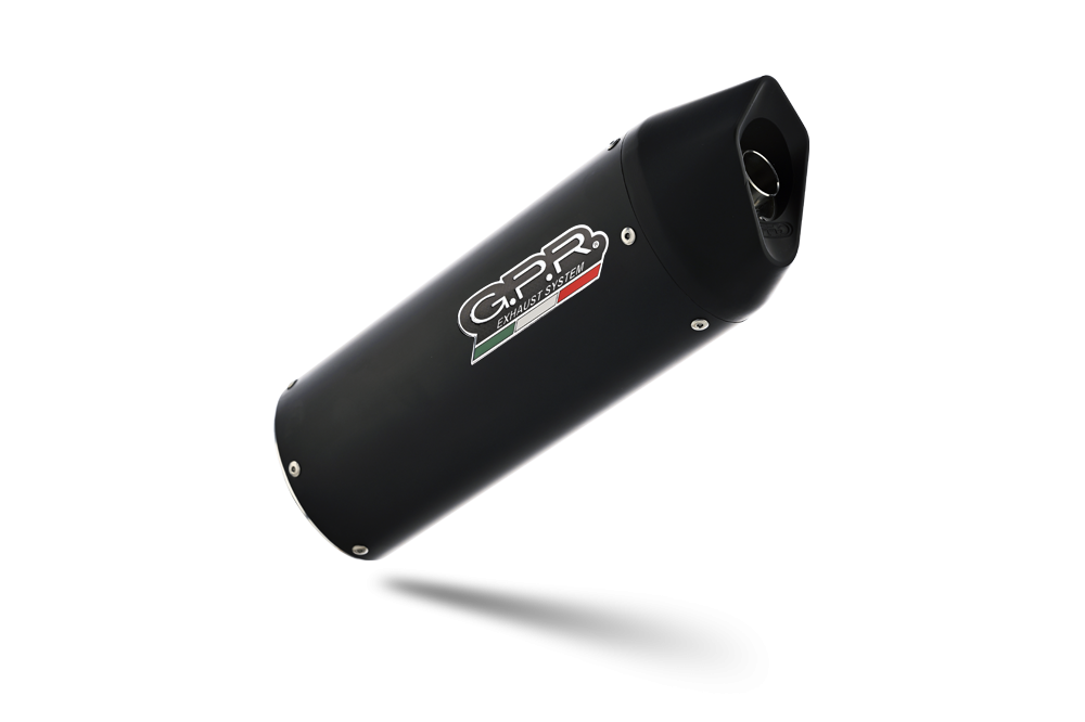 Scarico GPR compatibile con  Aprilia Mana 850 Gt 2007-2016, Furore Nero, Terminale di scarico semi-completo, omologato, con db killer estraibile e raccordo specifico