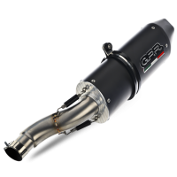 Scarico GPR compatibile con  Aprilia Mana 850 Gt 2007-2016, Furore Nero, Terminale di scarico semi-completo, omologato, con db killer estraibile e raccordo specifico