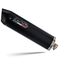Scarico GPR compatibile con  Suzuki Burgman Uh 125 2007-2013, Furore Nero, Scarico completo racing, fornito con db killer estraibile e collettore, non conforme per uso stradale