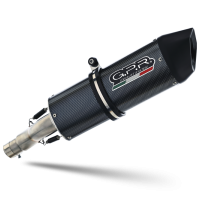 GPR exhaust compatible with  Husqvarna Supermoto 701 2021-2024, Furore Evo4 Poppy, Homologated legal slip-on exhaust including removable db killer, link pipe and catalyst 