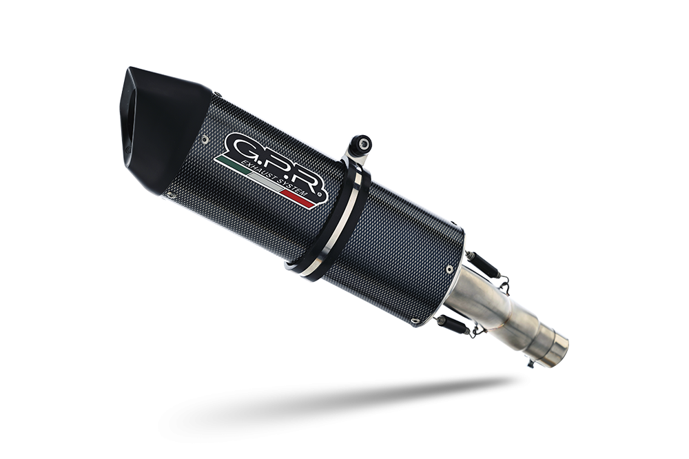 GPR exhaust compatible with  Ducati ST3 2004-2007, Furore Poppy, Dual Homologated legal slip-on exhaust including removable db killers and link pipes 