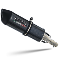 GPR exhaust compatible with  Ducati Monster 797 2017-2021, Furore Evo4 Poppy, Homologated legal slip-on exhaust including removable db killer, link pipe and catalyst 