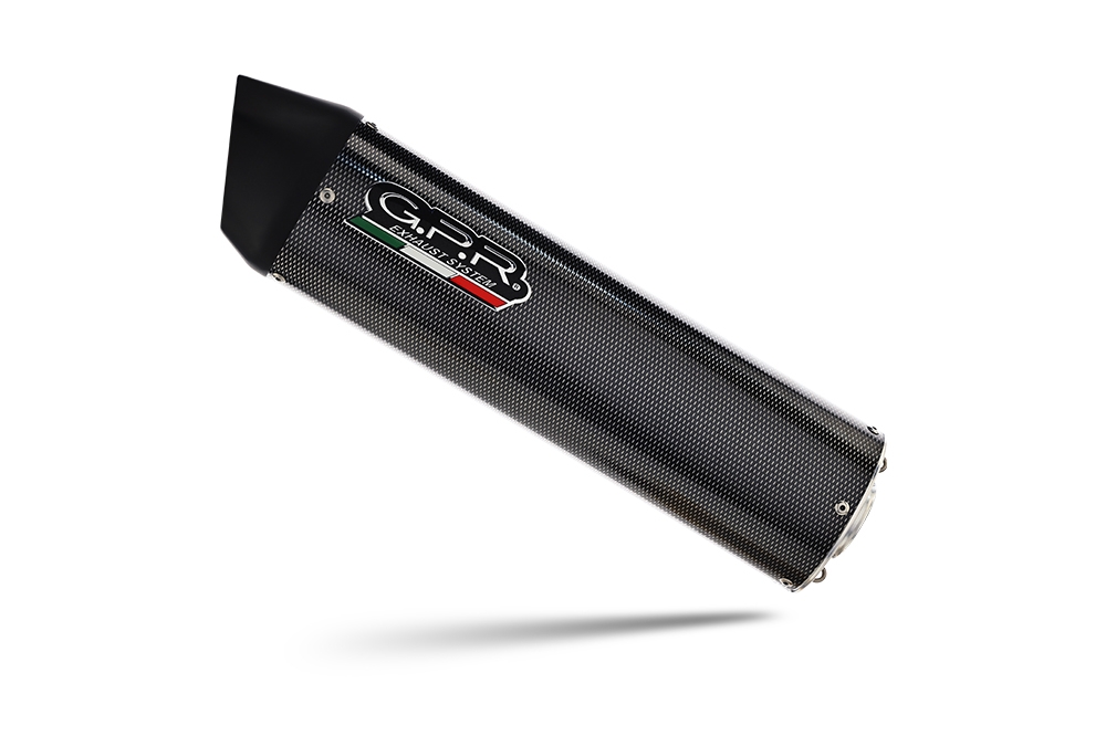 GPR escape compatible con  Suzuki V-Strom 650 2021-2025, Furore Evo4 Poppy, Escape semi-completo homologado, con db killer extraible y catalizador 