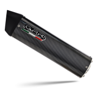 Scarico GPR compatibile con  Royal Enfield Scram 411 2022-2024, Furore Poppy, Terminale di scarico racing, con raccordo, senza omologazione