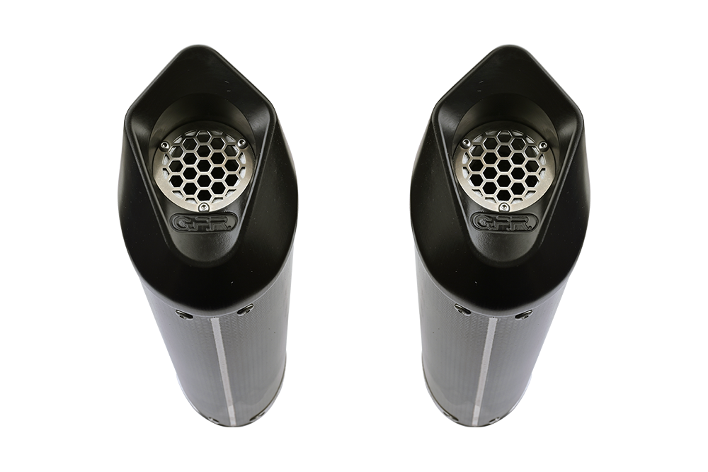 Scarico GPR compatibile con  Bmw K 1600 Gt 2022-2024, Furore Evo4 Poppy, Coppia di terminali di scarico omologati, forniti con db killer removibili e raccordi specifici