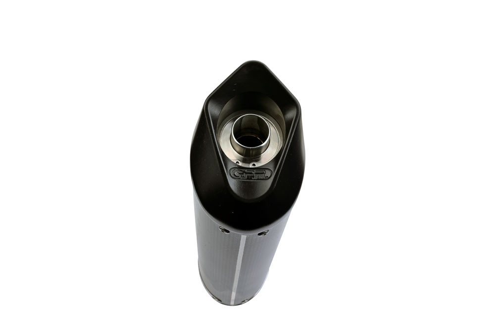 Scarico GPR compatibile con  Kawasaki Versys 650 2006-2014, Furore Poppy, Terminale di scarico omologato, fornito con db killer estraibile, catalizzatore e raccordo specifico