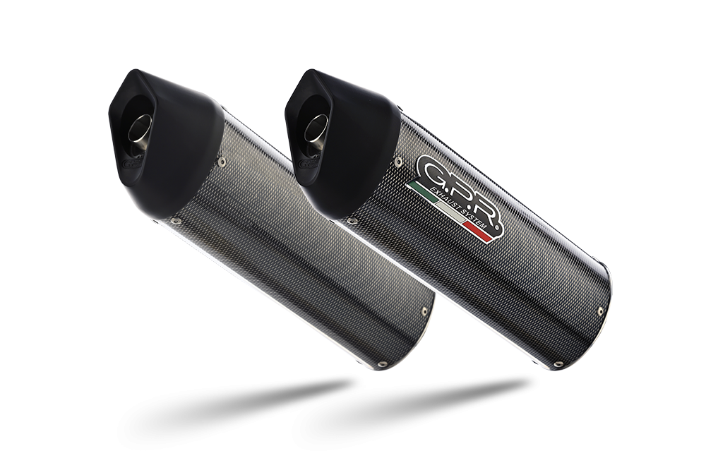 GPR exhaust compatible with  Ducati ST3 2004-2007, Furore Poppy, Dual Homologated legal slip-on exhaust including removable db killers and link pipes 