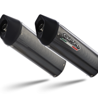 GPR exhaust compatible with  Ducati Super Sport 1000 SS 2003-2006, Furore Poppy, Dual Homologated legal slip-on exhaust including removable db killers and link pipes 