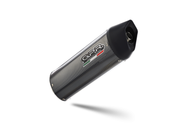 GPR exhaust compatible with  Husqvarna TERRA - STRADA TR 650  2013-2015, Furore Poppy, Homologated legal full system exhaust, including removable db killer and catalyst 