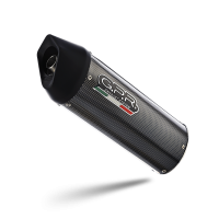 GPR exhaust compatible with  Ducati Hypermotard 796 2010-2012, Furore Poppy, Homologated legal mid-full system exhaust including removable db killer 