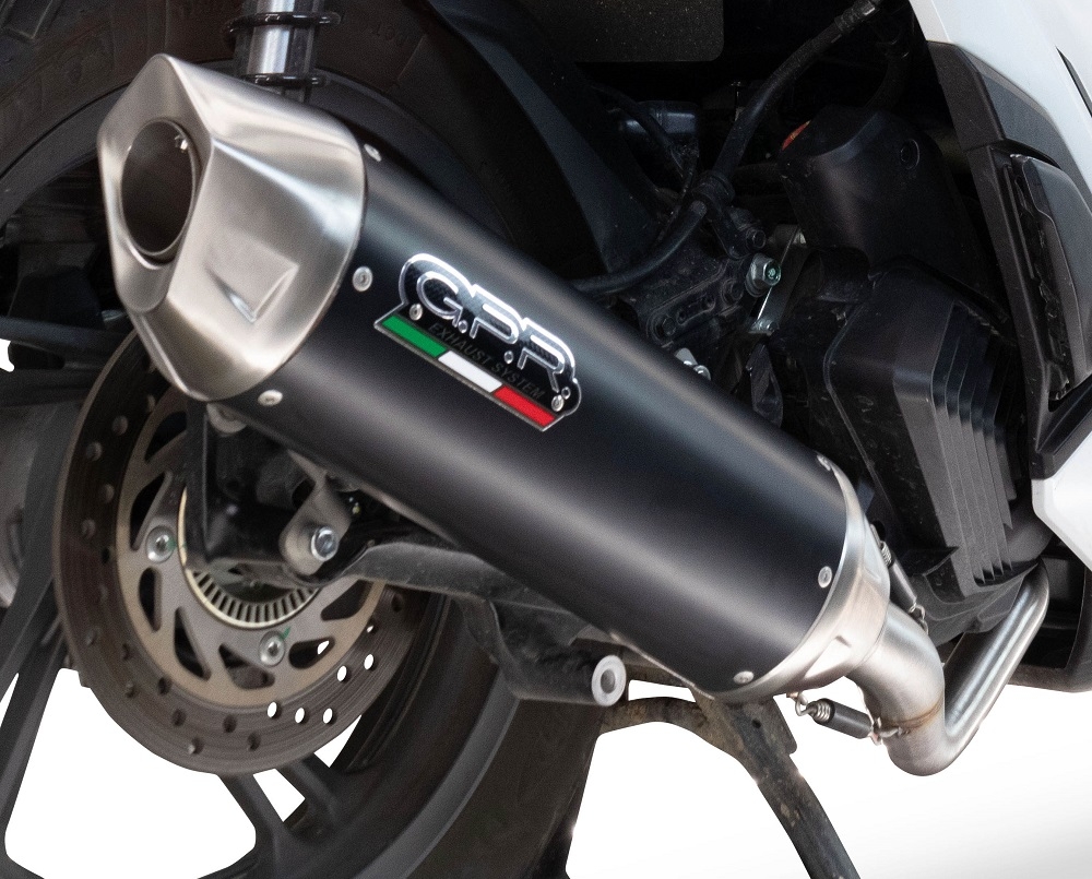Scarico GPR compatibile con  Zontes D 350 2023-2025, Furore-X Scooter, Scarico completo omologato,fornito con db killer estraibile e collettore