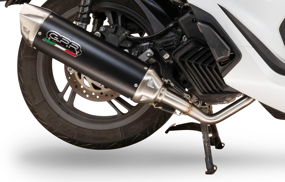 Scarico GPR compatibile con  Zontes D 350 2023-2025, Furore-X Scooter, Scarico completo omologato,fornito con db killer estraibile e collettore