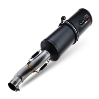 Scarico GPR compatibile con  Bmw R 1150 R 2000-2006, Ghisa , Scarico omologato, silenziatore con db killer estraibile e raccordo specifico