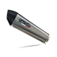 Scarico GPR compatibile con  Yamaha Tenere 700 2021-2024, GP Evo4 Titanium, Scarico omologato, silenziatore con db killer estraibile e raccordo specifico