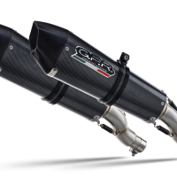 GPR exhaust compatible with  Honda Cbr1100XX Superblackbird - X Eleven  1997-2006, Gpe Ann. Poppy, Dual Homologated legal slip-on exhaust including removable db killers and link pipes 