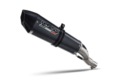Scarico GPR compatibile con  Yamaha Tenere 700 2021-2024, GP Evo4 Poppy, Scarico omologato, silenziatore con db killer estraibile e raccordo specifico