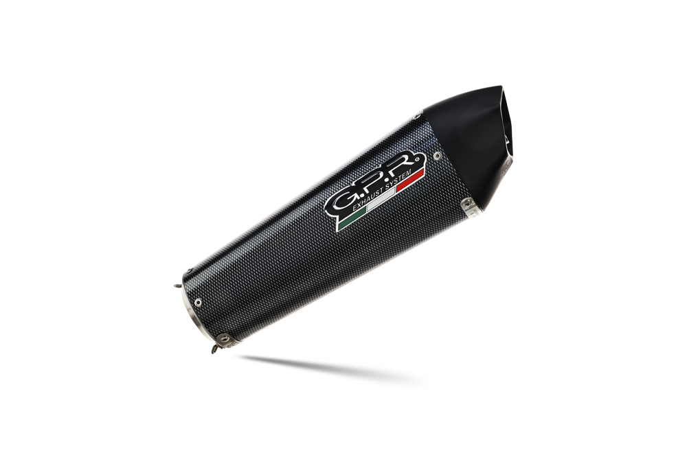 Scarico GPR compatibile con  Honda Cbr1100XX Superblackbird - X Eleven  1997-2006, Gpe Ann. Poppy, Coppia di terminali di scarico omologati, forniti con db killer removibili e raccordi specifici