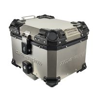 GPR TECH TOP CASE ALPI-TECH 35 LT. Top case in Titanium , Titanium Natural color with universal plate included Capacity 35 LT.
