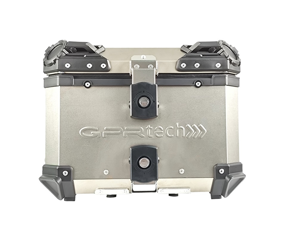 GPR TECH BAULETTO IN TITANIO TOP CASE ALPI-TECH 35 LT. SERIE TITANIUM CON PIASTRA UNIVERSALE