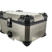 GPR TECH TOP CASE ALPI-TECH 55 LT Top case in Titanium , Titanium Natural color with universal plate included Capacity 55 LT.