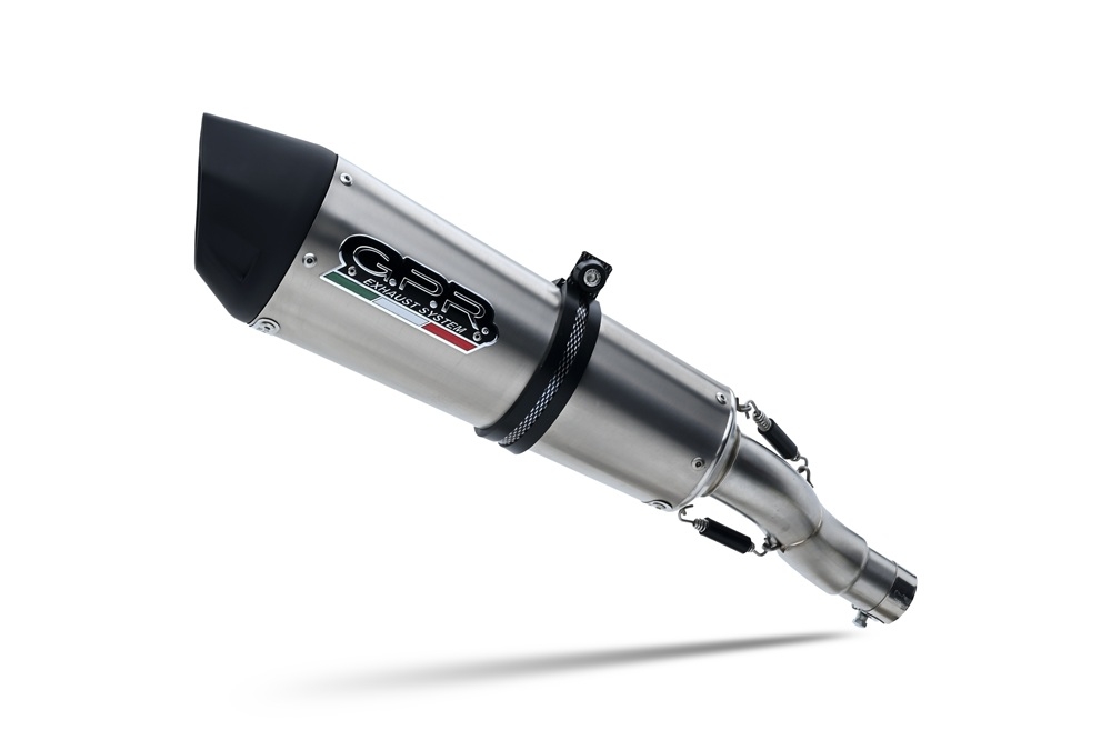 Scarico GPR compatibile con  Ktm Rc 390 2022-2024, New Grand Prix Evo Titanium, Scarico omologato, silenziatore con db killer estraibile e raccordo specifico