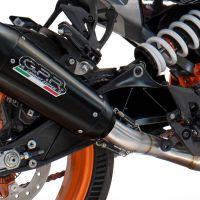 GPR escape compatible con  Ducati Multistrada 1260 2018-2020, GP-Revo Black Titanium, Escape legal, homologado, silenciador con db killer desmontable y tubo de conexión específico 