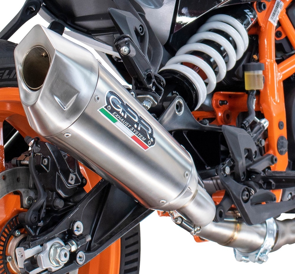 GPR exhaust compatible with  Ducati Multistrada 1260 2018-2020, GP-Revo Titanium, Homologated legal slip-on exhaust including removable db killer and link pipe 