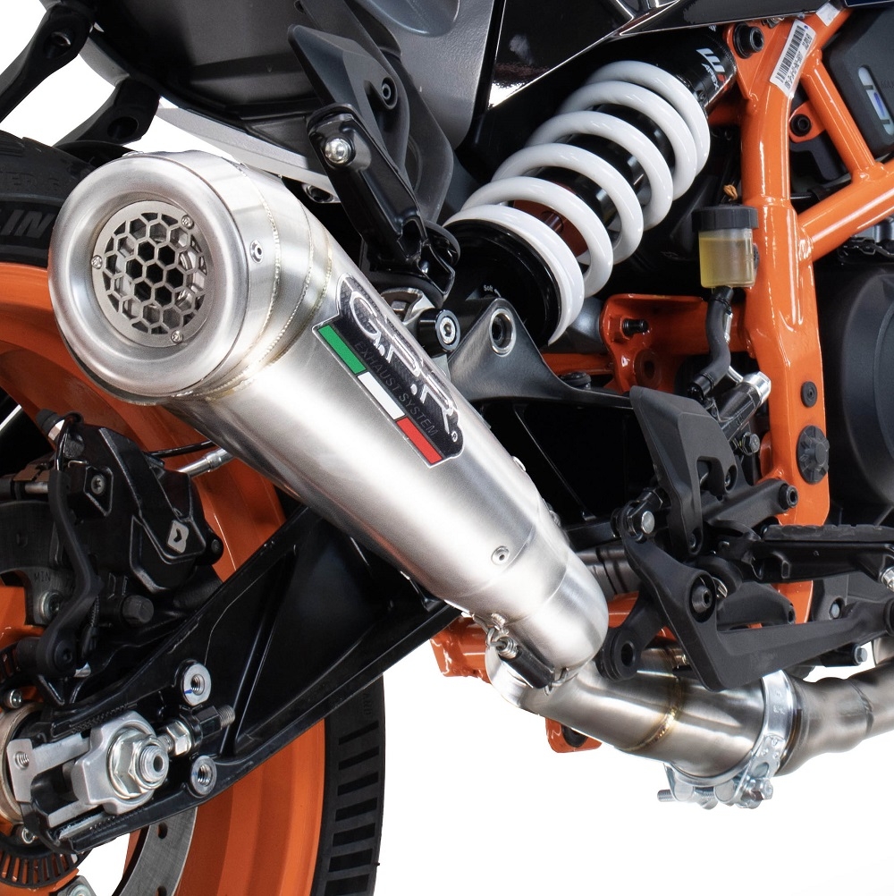 GPR escape compatível com  Husqvarna Vitpilen 125 2024-2025, Powercone Evo, Escape legal, homologado, silenciador com db killer removível e tubo de ligação específico 