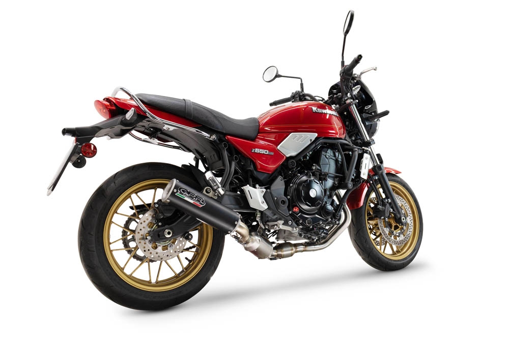 Scarico GPR compatibile con  Kawasaki Z 650 RS 2024-2025, M3 Black Titanium, Scarico completo omologato per il rumore,fornito con db killer,catalizzatore conforme alla revisione e collettore