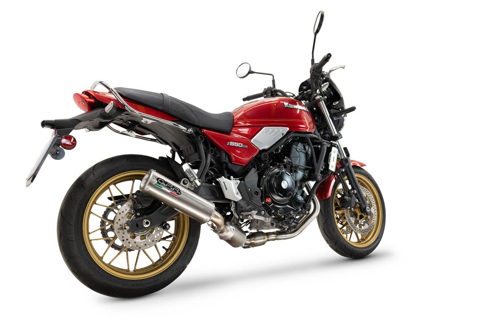 GPR exhaust compatible with  Kawasaki Z 650 RS 2024-2025, M3 Inox , Homologated silencer for noise including full line,db killer and catalyst compliant for inspection 