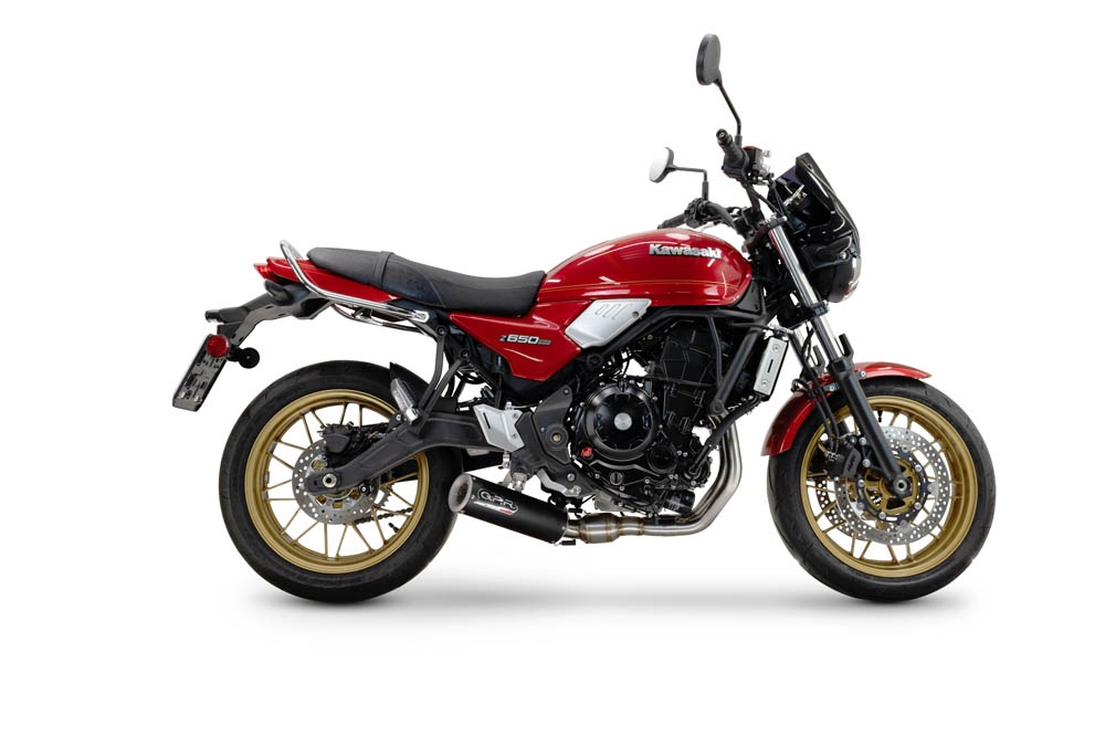 Scarico GPR compatibile con  Kawasaki Z 650 RS 2024-2025, M3 Black Titanium, Scarico completo racing, fornito con db killer estraibile e collettore, non conforme per uso stradale