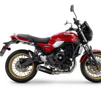 Scarico GPR compatibile con  Kawasaki Z 650 RS 2024-2025, M3 Black Titanium, Scarico completo racing, fornito con db killer estraibile e collettore, non conforme per uso stradale