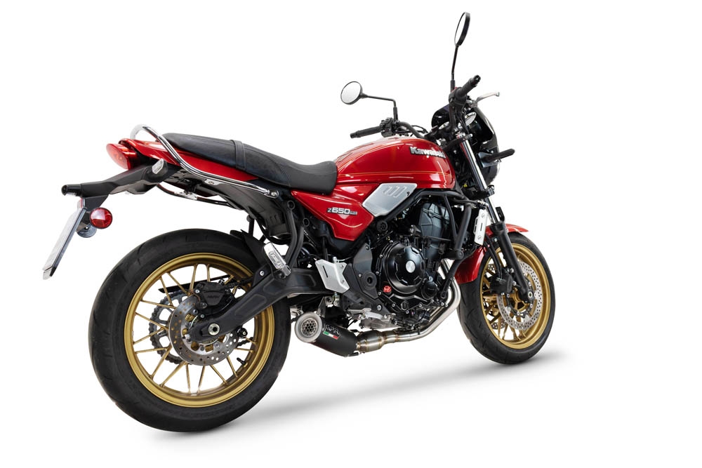 Scarico GPR compatibile con  Kawasaki Z 650 RS 2024-2025, M3 Black Titanium, Scarico completo racing, fornito con db killer estraibile e collettore, non conforme per uso stradale