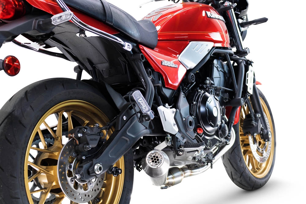 Scarico GPR compatibile con  Kawasaki Z 650 RS 2024-2025, Ultracone, Scarico completo racing,fornito con collettore specifico, non legale per uso stradale