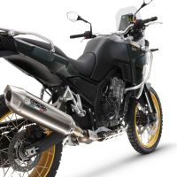 GPR pot echappement compatible avec  Kove 800X 2024-2026, Furore-X Acciaio Inox, Pot echappement racing,silencieux avec db killer et des tuyaux de liaison sans homologation 