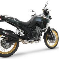 GPR pot echappement compatible avec  Kove 800X 2024-2026, Furore-X Titanio Nero, Pot echappement racing,silencieux avec db killer et des tuyaux de liaison sans homologation 