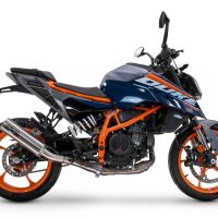 Scarico GPR compatibile con  Ktm Duke 200 2024-2025, M3 Inox , Scarico omologato, silenziatore con db killer estraibile e raccordo specifico