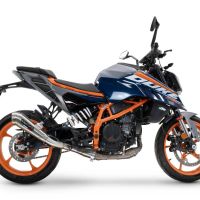 Scarico GPR compatibile con  Ktm Duke 200 2024-2025, Powercone Evo, Scarico omologato, silenziatore con db killer estraibile e raccordo specifico