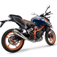 Scarico GPR compatibile con  Ktm Duke 200 2024-2025, Powercone Evo, Scarico omologato, silenziatore con db killer estraibile e raccordo specifico