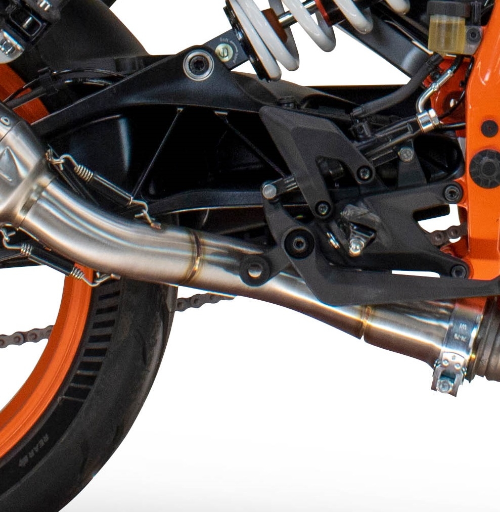 Scarico GPR compatibile con  Ktm Duke 250 2024-2025, M3 Inox , Scarico omologato, silenziatore con db killer estraibile e raccordo specifico