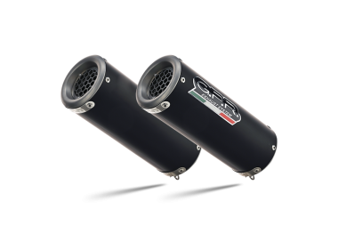 GPR exhaust compatible with  Ducati Monster 1100 2009-2010, M3 Black Titanium, Dual Homologated legal slip-on exhaust including removable db killers, link pipes and catalysts 