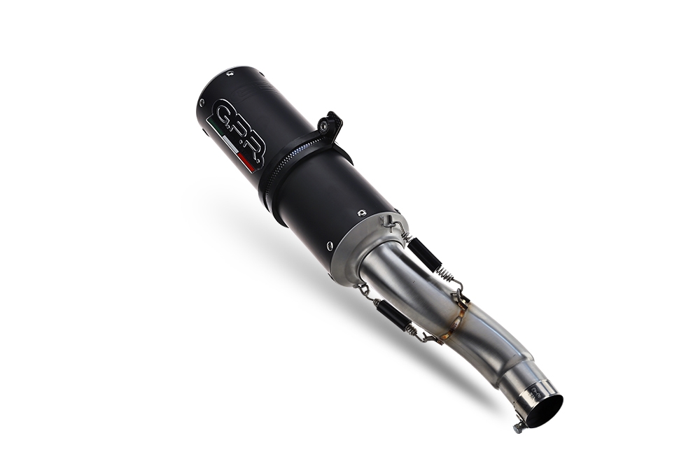 Scarico GPR compatibile con  Kawasaki Z 650 2021-2022, M3 Black Titanium, Scarico completo racing, fornito con db killer estraibile e collettore, non conforme per uso stradale