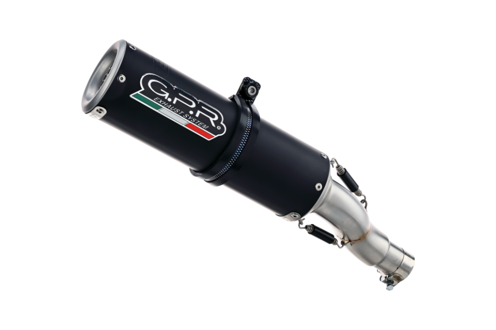 GPR exhaust compatible with  Yamaha Tracer 900 GT  2018-2020, M3 Black Titanium, Racing full system exhaust, including removable db killer 