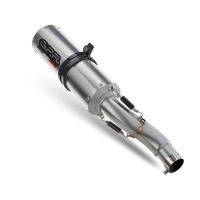 Scarico GPR compatibile con  Kawasaki Versys 650 2006-2014, M3 Inox , Terminale di scarico omologato, fornito con db killer estraibile, catalizzatore e raccordo specifico