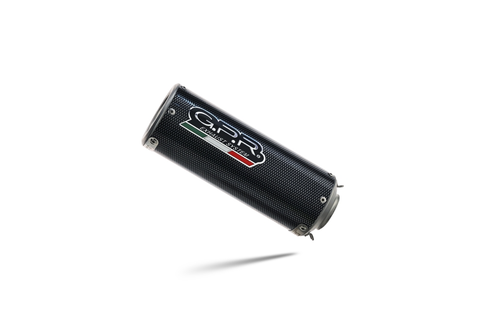 Scarico GPR compatibile con  Kawasaki Versys 650 2006-2014, M3 Poppy , Terminale di scarico omologato, fornito con db killer estraibile, catalizzatore e raccordo specifico