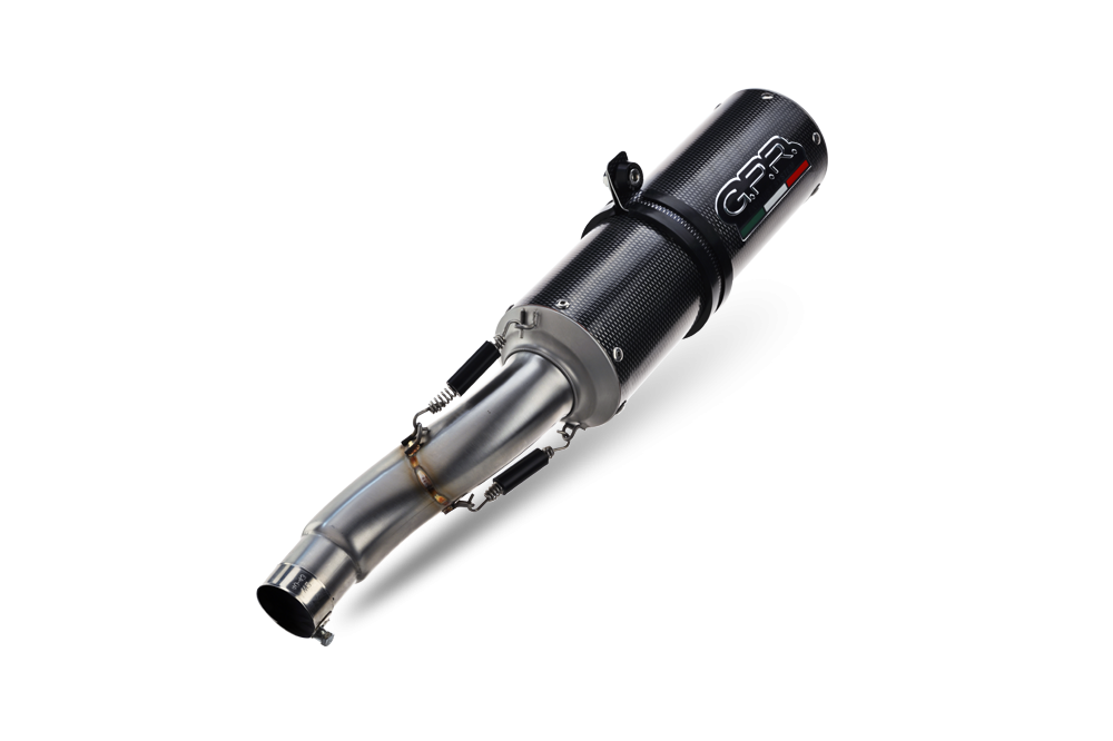 Scarico GPR compatibile con  Bmw R 1200 R 2011-2014, M3 Poppy , Scarico omologato, silenziatore con db killer estraibile e raccordo specifico