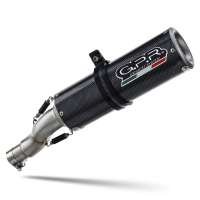 Scarico GPR compatibile con  Bmw R 1200 R 2011-2014, M3 Poppy , Scarico omologato, silenziatore con db killer estraibile e raccordo specifico