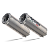 GPR exhaust compatible with  Ducati Monster 796 2010-2014, M3 Titanium Natural, Dual Homologated legal slip-on exhaust including removable db killers and link pipes 