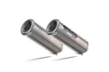 GPR exhaust compatible with  Ducati Monster 696 2008-2014, M3 Titanium Natural, Dual Homologated legal slip-on exhaust including removable db killers, link pipes and catalysts 