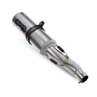 Scarico GPR compatibile con  Kawasaki Versys 650 2006-2014, M3 Titanium Natural, Scarico omologato, silenziatore con db killer estraibile e raccordo specifico